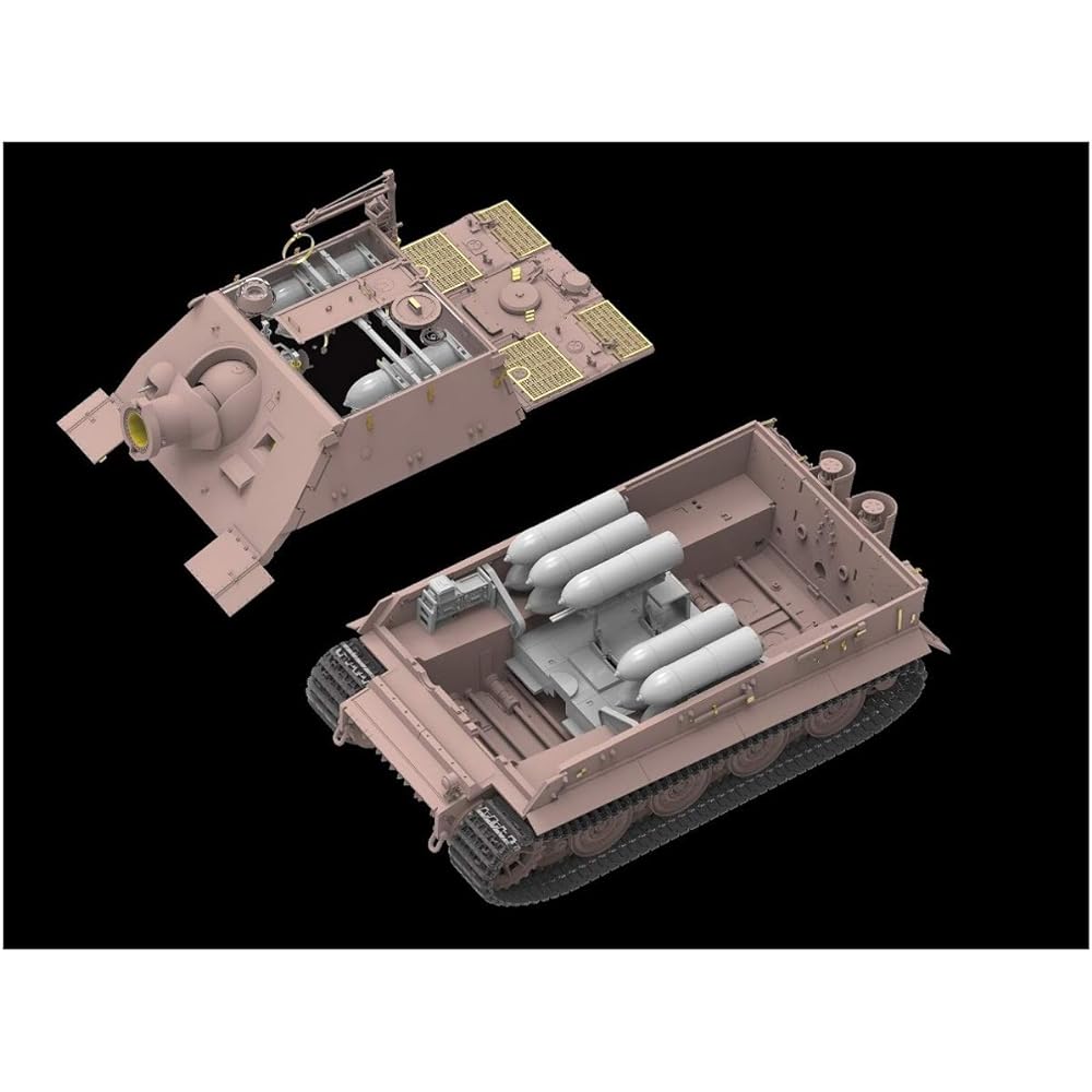 Ryfield Model 1/35 German Army Sturmtiger w/Connected Assembly Movable Track Plastic Model RFM5035