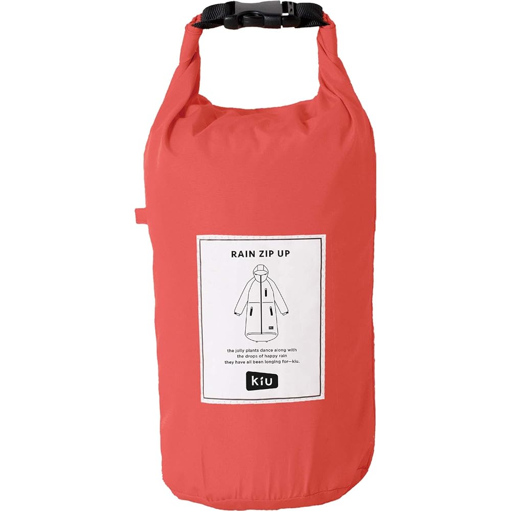 [2022] KiU Lightweight, Easy to Carry, Water Repellent, Waterproof, Unisex Men's, Women's, Raincoat, Rain Zip Up, Pink K116-909