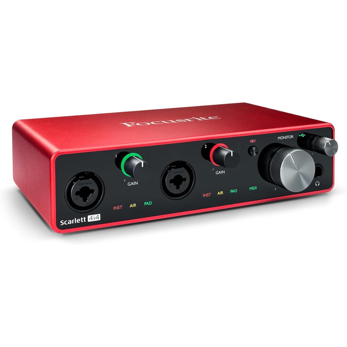 Focusrite Scarlett 4i4 (4th Gen) 2in 2out Audio Interface Focusrite