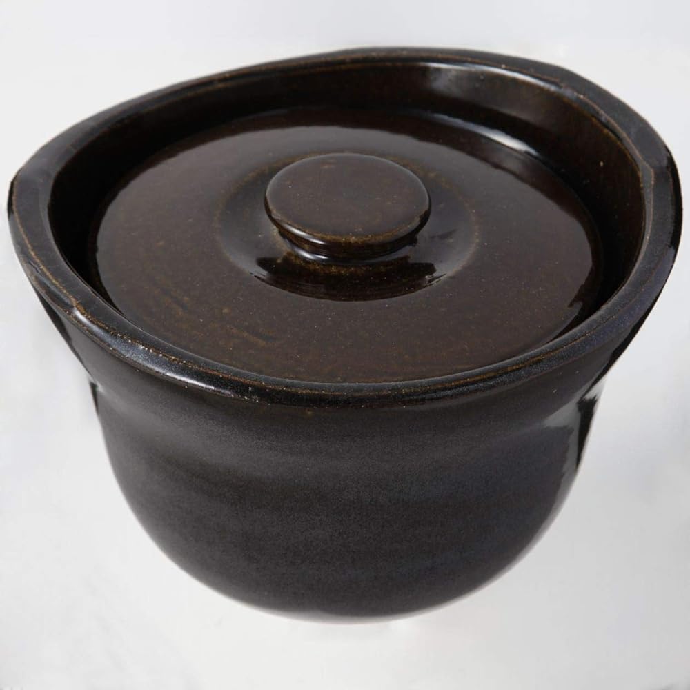 MUJI Polished Earthen pot scorched 3 cups approx. diameter 22 x height 15cm 61052076