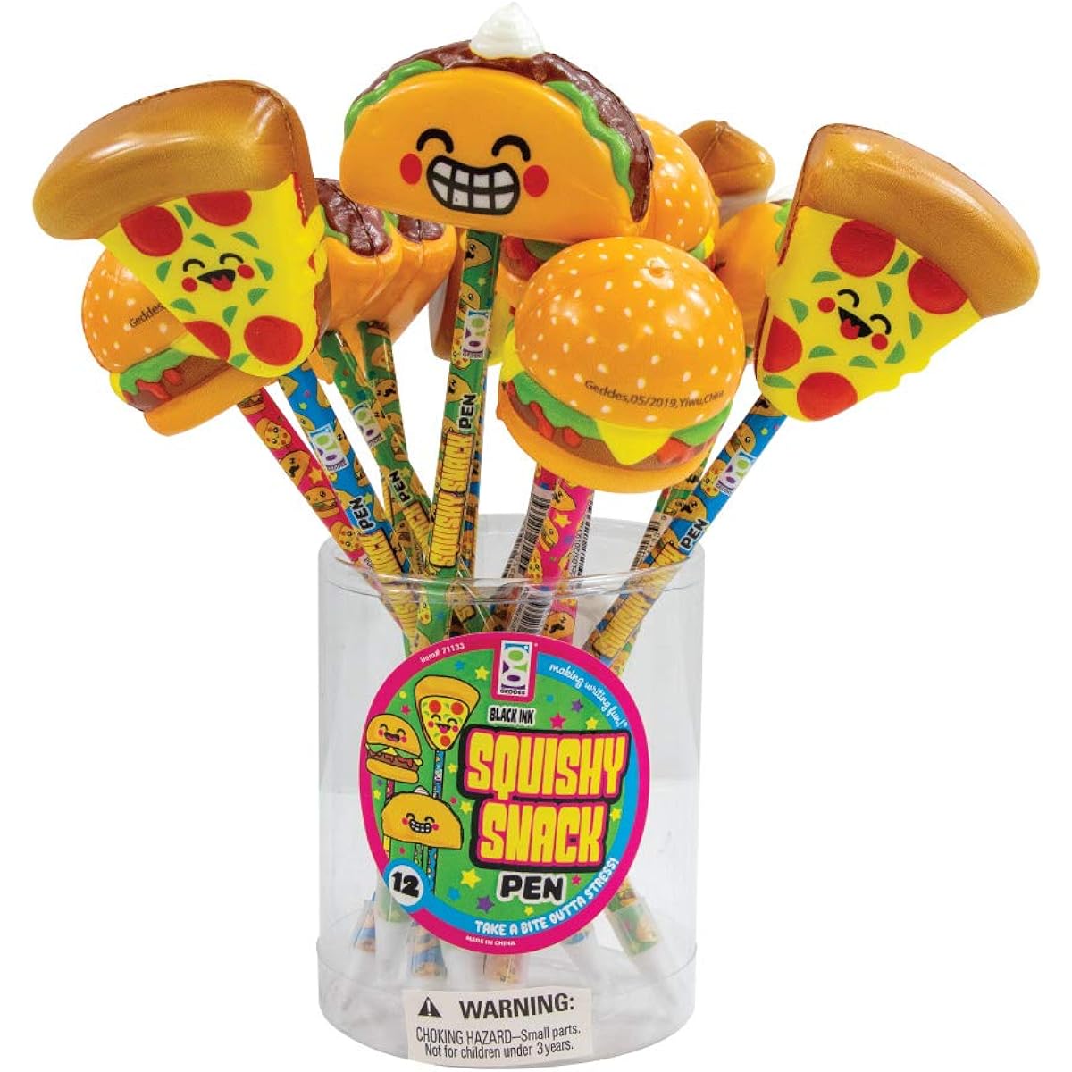Raymond Geddes Squishy Snack Pens (Pack of 12)