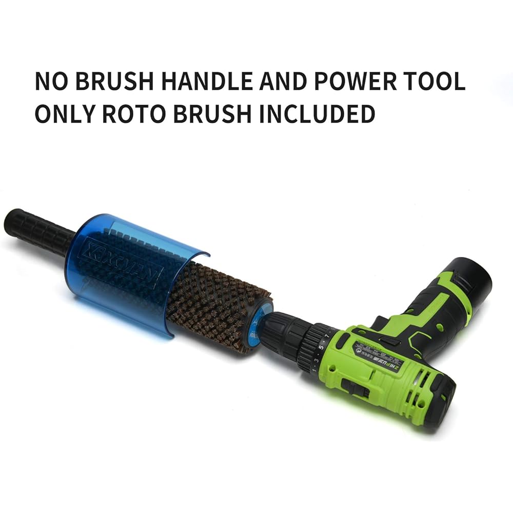 XCMAN Snowboard Roto Brush Controller Handle 200mm Length 10mm Shaft Safety Shield Compatibility All 10mm Hex Roto Brush Included