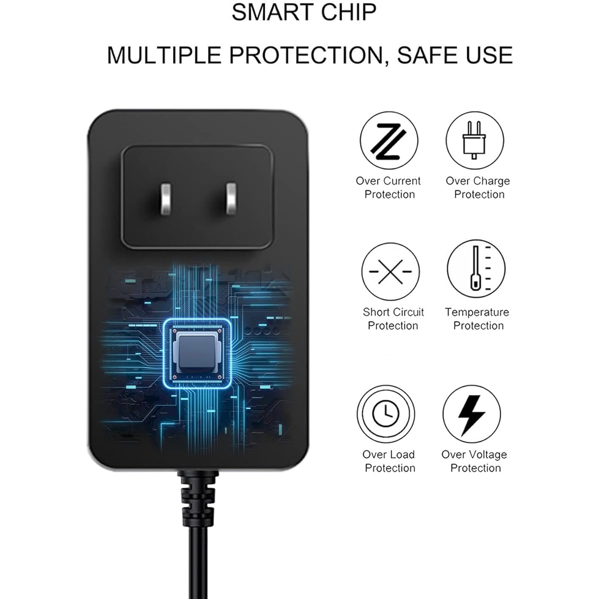 5V 1A Power Adapter Charger [AC 5 Volt 1 Amp Controlled Switching Power Supply] with 11 Replaceable DC Plugs for 200mA 300mA 350mA 400mA 500mA 600mA 700mA 800mA 850mA 900mA 1000mA Equipment