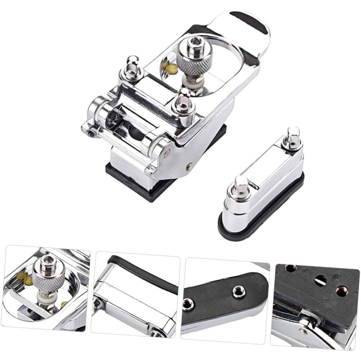 VICASKY 2Pcs Regulator Drum Adjuster Snare Drum Strainer Regulator Drum Regulator Stainless Steel Silver Throw Off End Wire