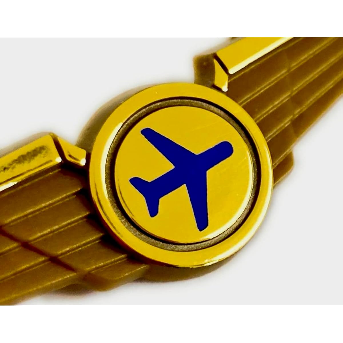 Kids Airplane Pilot Wing Plastic Pin Pinback Badge Set of 2, S, Plastic