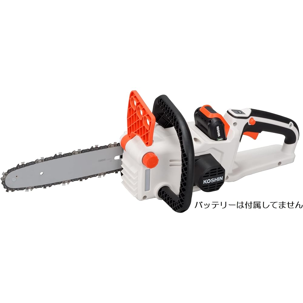 KOSHIN 18V 2.0Ah Rechargeable Chainsaw SCS-18RN with Battery and Charger Rear Handle Thin Branch Thick Branch Versatile Automatic Lubrication Battery and Charger Sold Separately White/Black