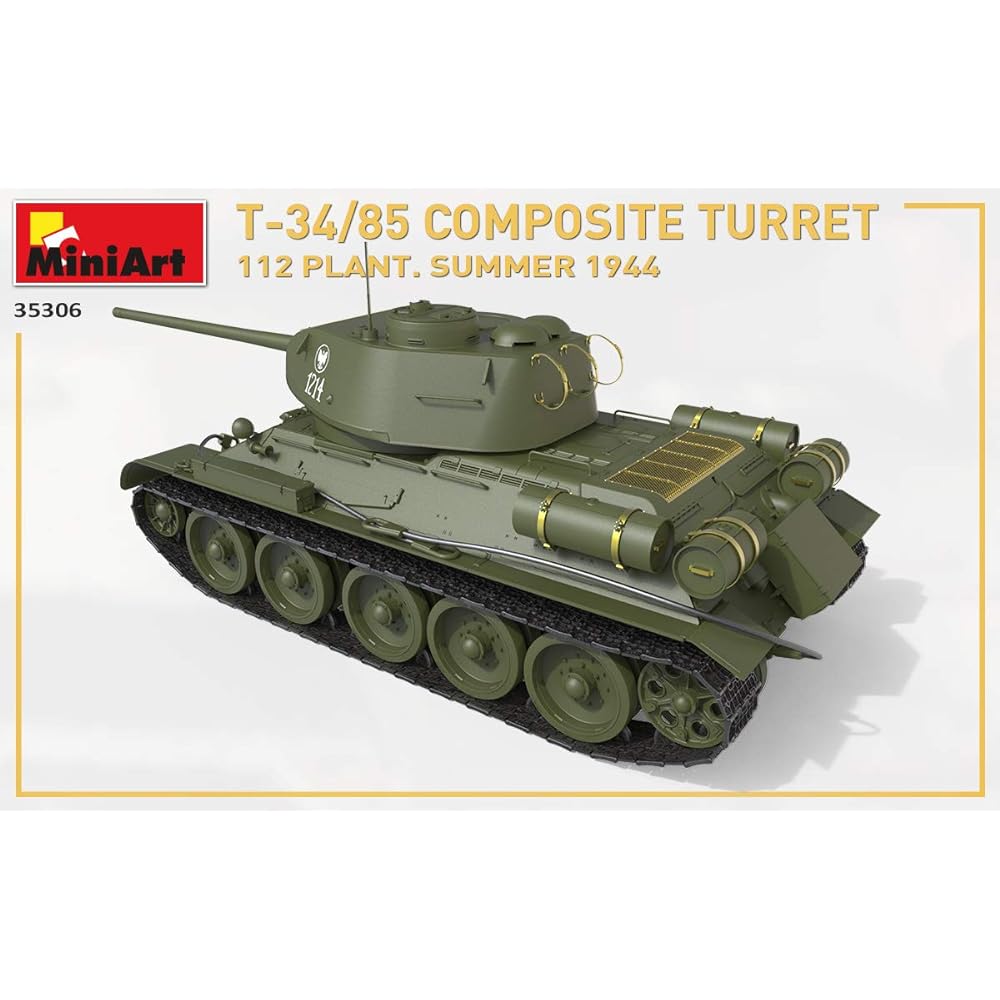 Miniart 1/35 Soviet Army T-34-85 Composite Turret. Made by Factory 112, Summer 1944 Plastic Model MA35306