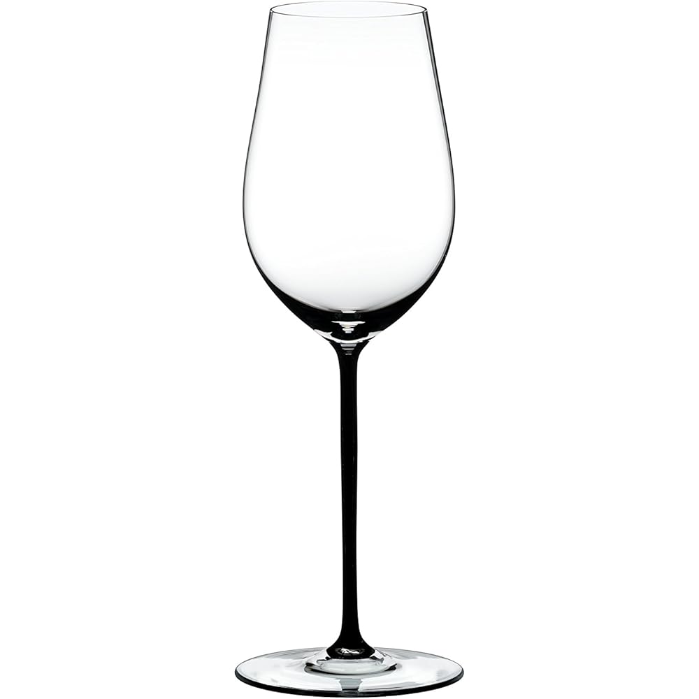 [Genuine] RIEDEL White Wine Glass Fat a Mano Riesling/Zinfandel Black 395ml 4900/15B