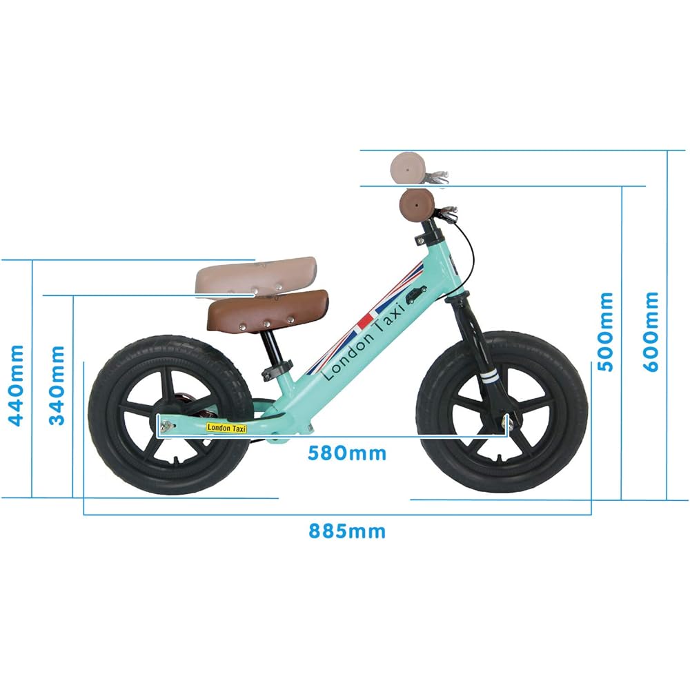 London Taxi kick bike steel 12 type pedal bicycle *Rear brake standard equipment