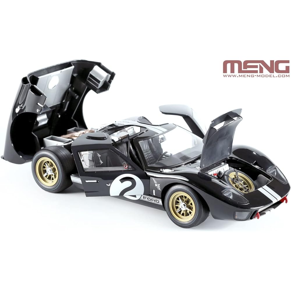 Mont Model 1/12 Ford GT40 Mk.II 1966 Winner Multicolor Molded Version Plastic Model MRS003