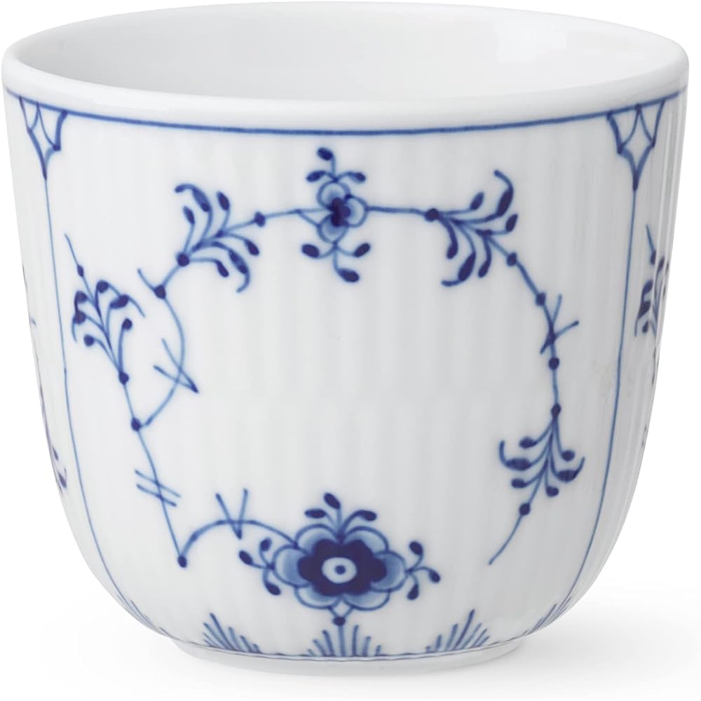 ROYAL COPENHAGEN [Regular Import] Royal Copenhagen Blue Fluted Plain Cup Pair Height Approx. 6cm Wedding Gift Present 1062453
