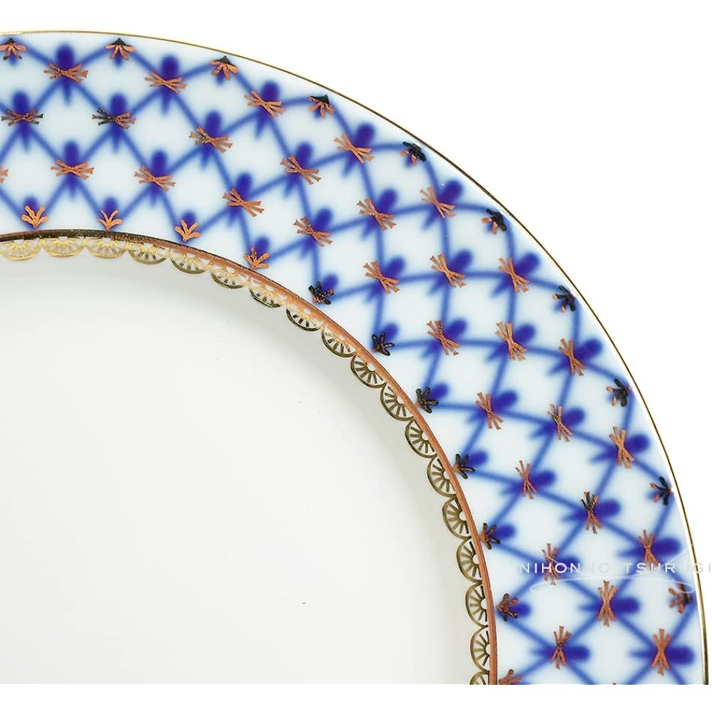 Imperial Porcelain Cobalt Net Plate 18cm [Parallel Import]