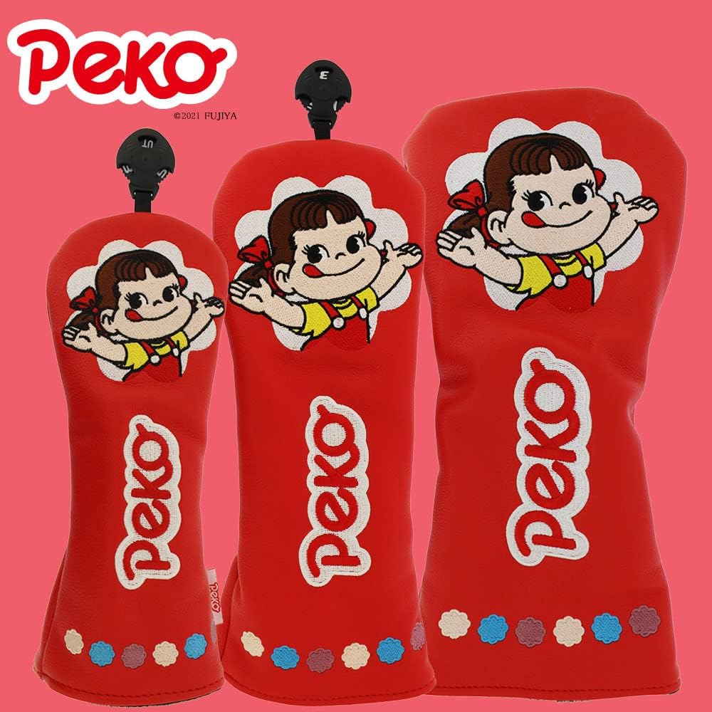 Hokushin Trading Peko-chan Head Cover Cat Hand OHC000□ Red