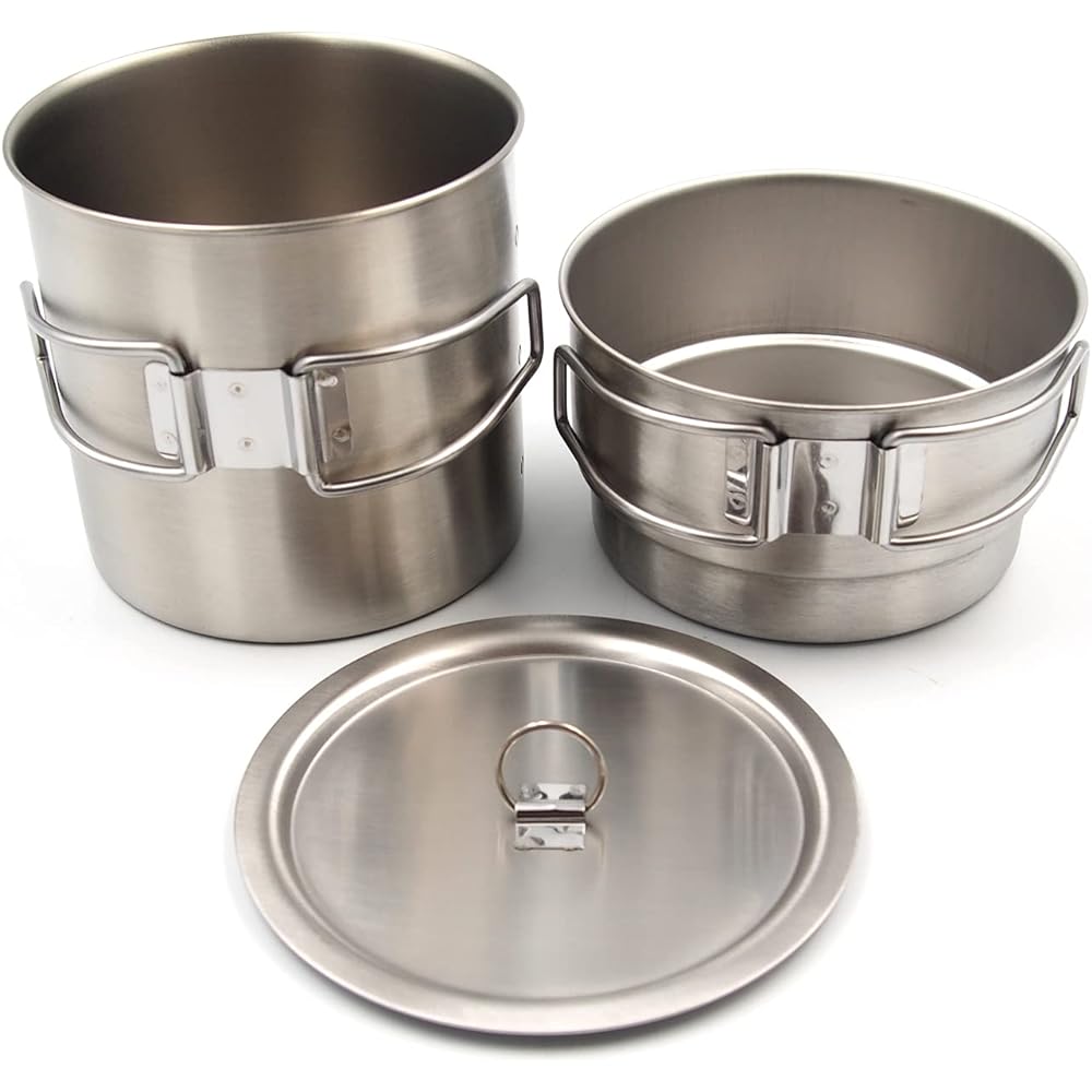 [Made by Tsubame Sanjo] Village Blacksmith 2WAY Stainless Steel Solo Rice Cooker (Rice Cooker Set) with Storage Bag MK-6026 You can cook rice on the lower shelf and cook on the upper shelf at the same time!