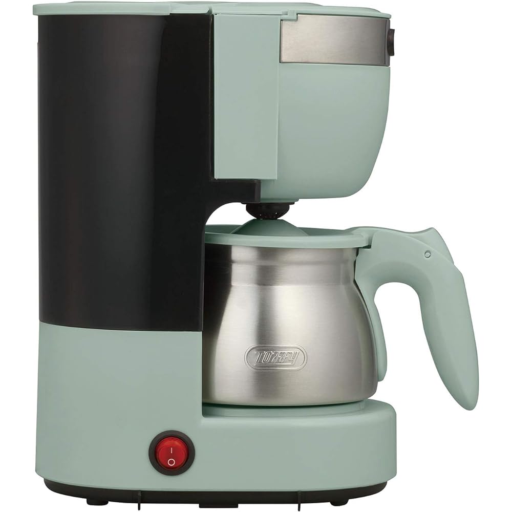 [Toffy] 5 cup aroma coffee maker K-CM8 (Pale Aqua) Drip type Steaming function Automatic warming function Stainless steel server Ice drip prevention function Retro Cute K-CM8-PA
