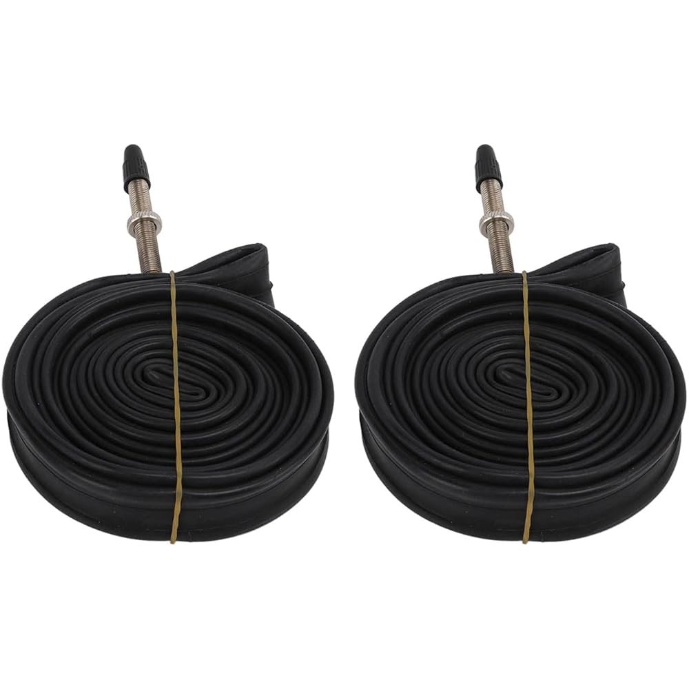 Presta Valve Bike Inner Tube 700x23c Inner Tube 2 Pack Sealing with 2 Tire Levers Road Bike