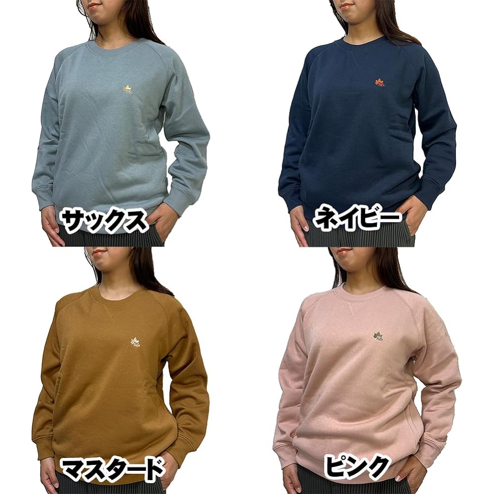 [Logo Spark] Women's Back Boa One Point Crew Neck Sweatshirt M,L