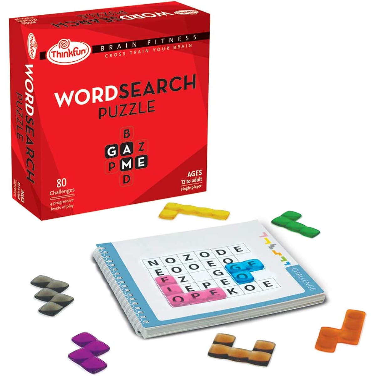 Think Fun Brain Fitness Word Search Puzzle Ages 12+