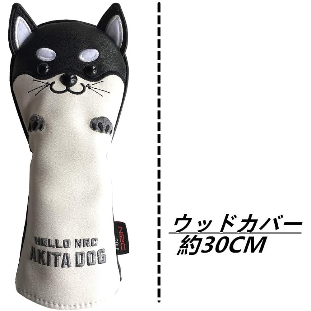Sunbro Golf Head Cover Golf Character Headcovers Driver Cover Wood Cover Utility Cover Putter Cover Club Cover Baka Moe Akita Inu