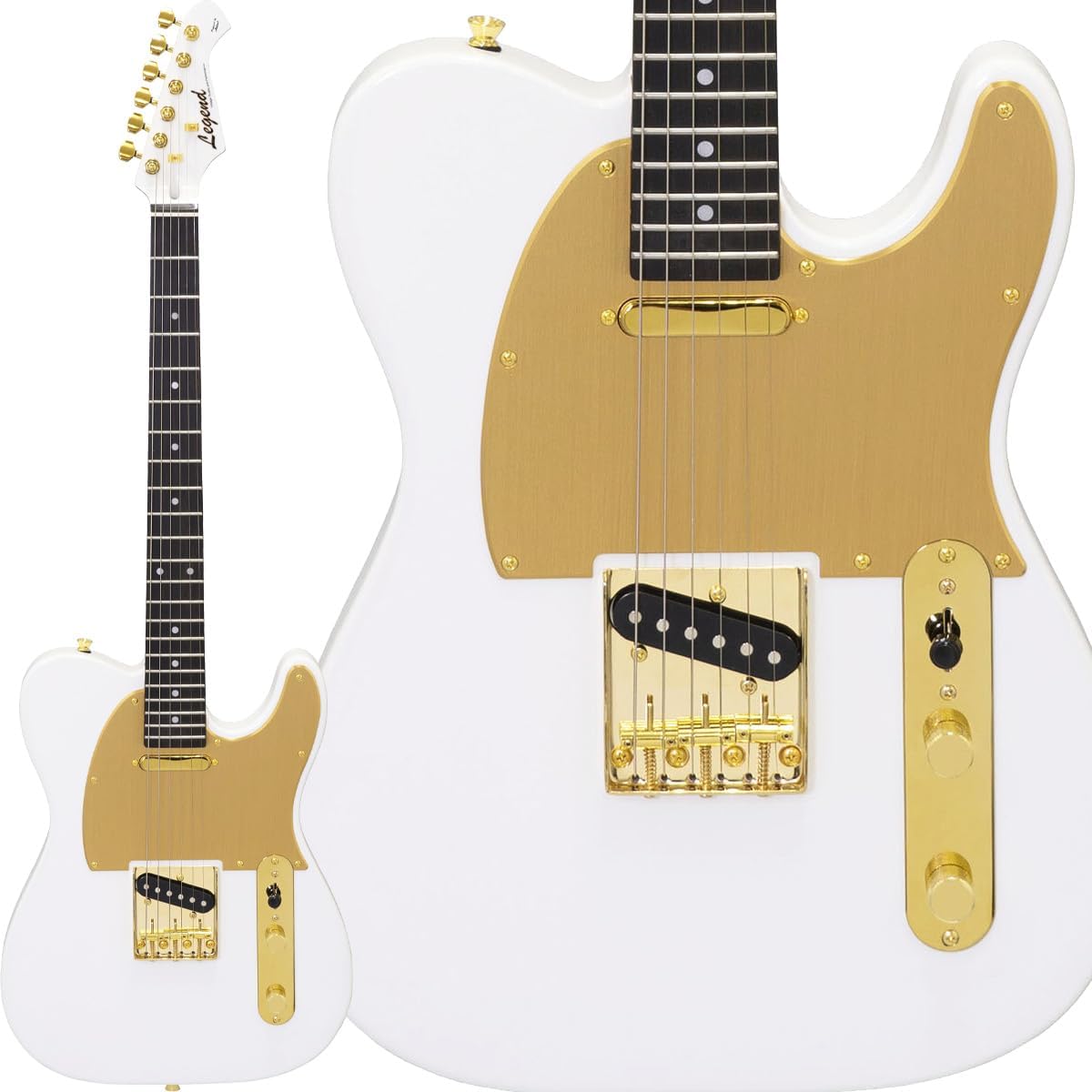 LEGEND LTE-AZ Electric Guitar Telecaster Type Anodized Pickguard Gold Parts Legend