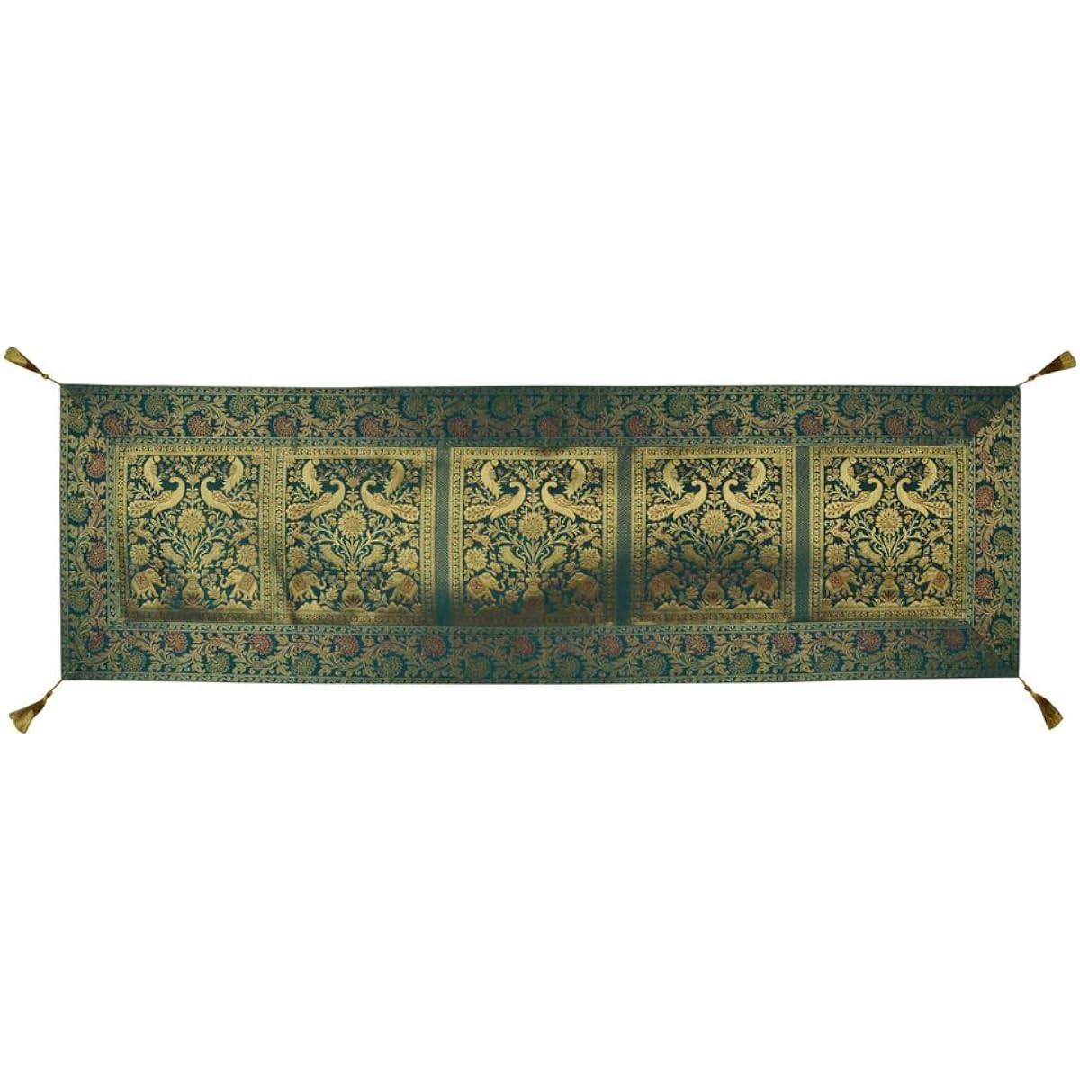 Lalhaveli Modern White Silk Table Runner Table Decoration 152 x 41 Cm