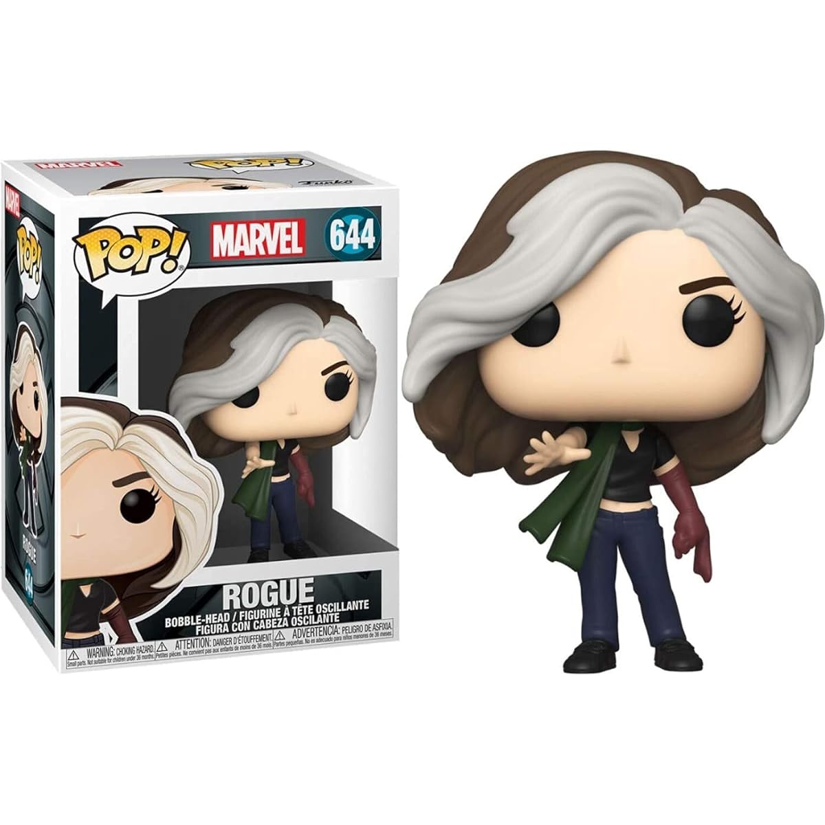 POP Marvel:X-Men 20th Anniversary - Rogue Funko Vinyl Figure (Includes Compatible Box Protector Case) Multicolor 3.75"
