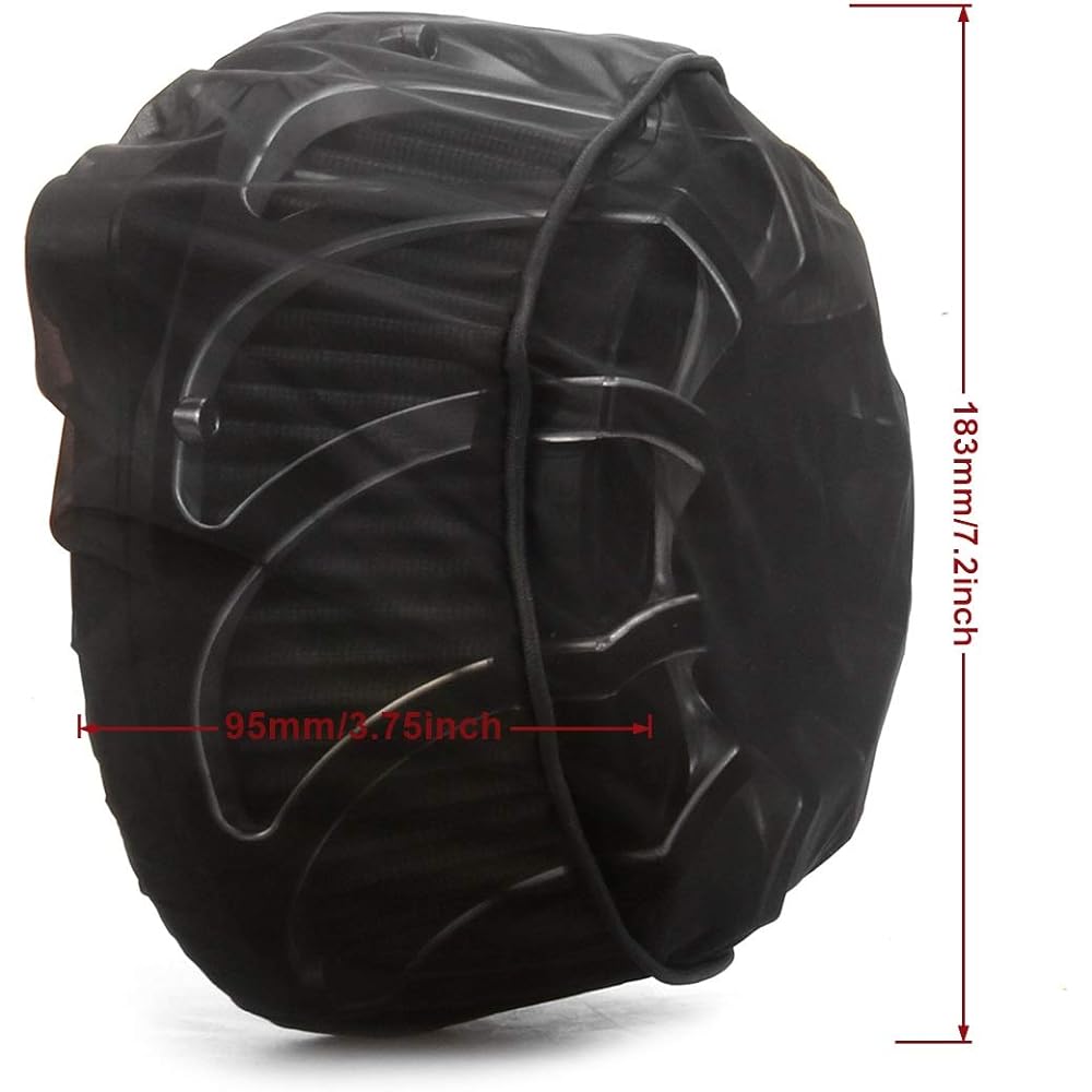 Rain Socker Cover 15 Speaker Spokes Air Cleaner Filter for Harley 2008-2013 FLHTC Electra Glide Classic 2014-2016 FLHTCU Electra Glide Ultra Classic FLHX FLHR 08-16