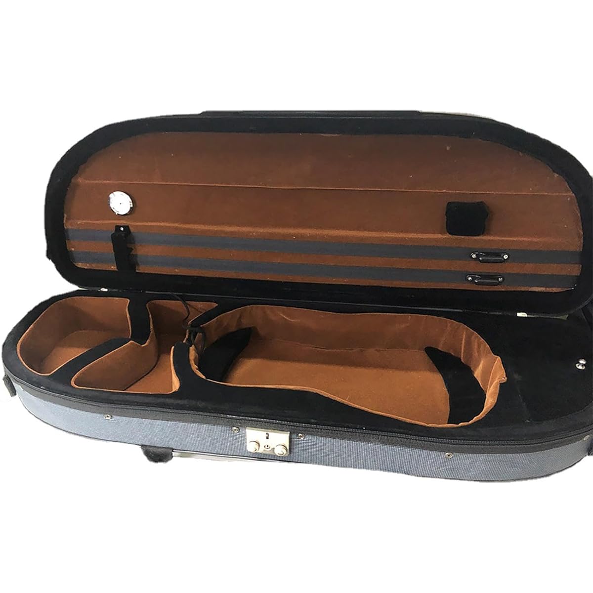 Violin Case Violin Foam Piano Case Half-moon Shaped Interior Velvet Case Portable Piano Case