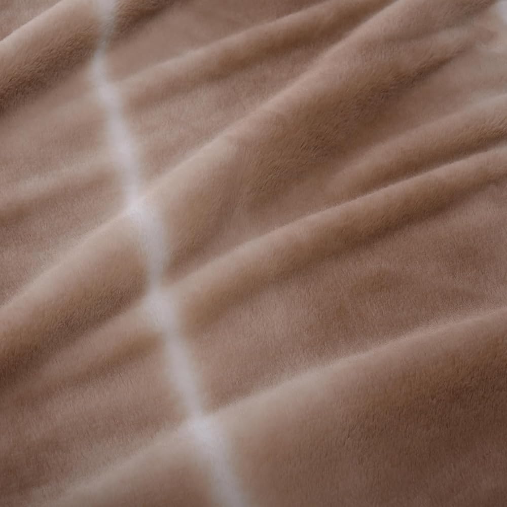 nishikawa [Nishikawa] Warm Duvet Cover, Single, Washable, Soft Blanket Fabric, Warm Flannel Material, Smooth Rabbit Fur Touch, Beige PI02760554300
