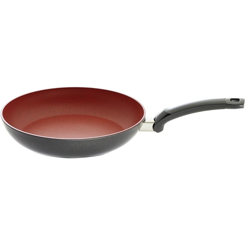 Fissler Frying Pan 24cm IH Compatible Sensor Red Gas Fire/IH Compatible Thermosensitive Coating Made in Germany [Authorized Japanese Product] 157-303-24-100