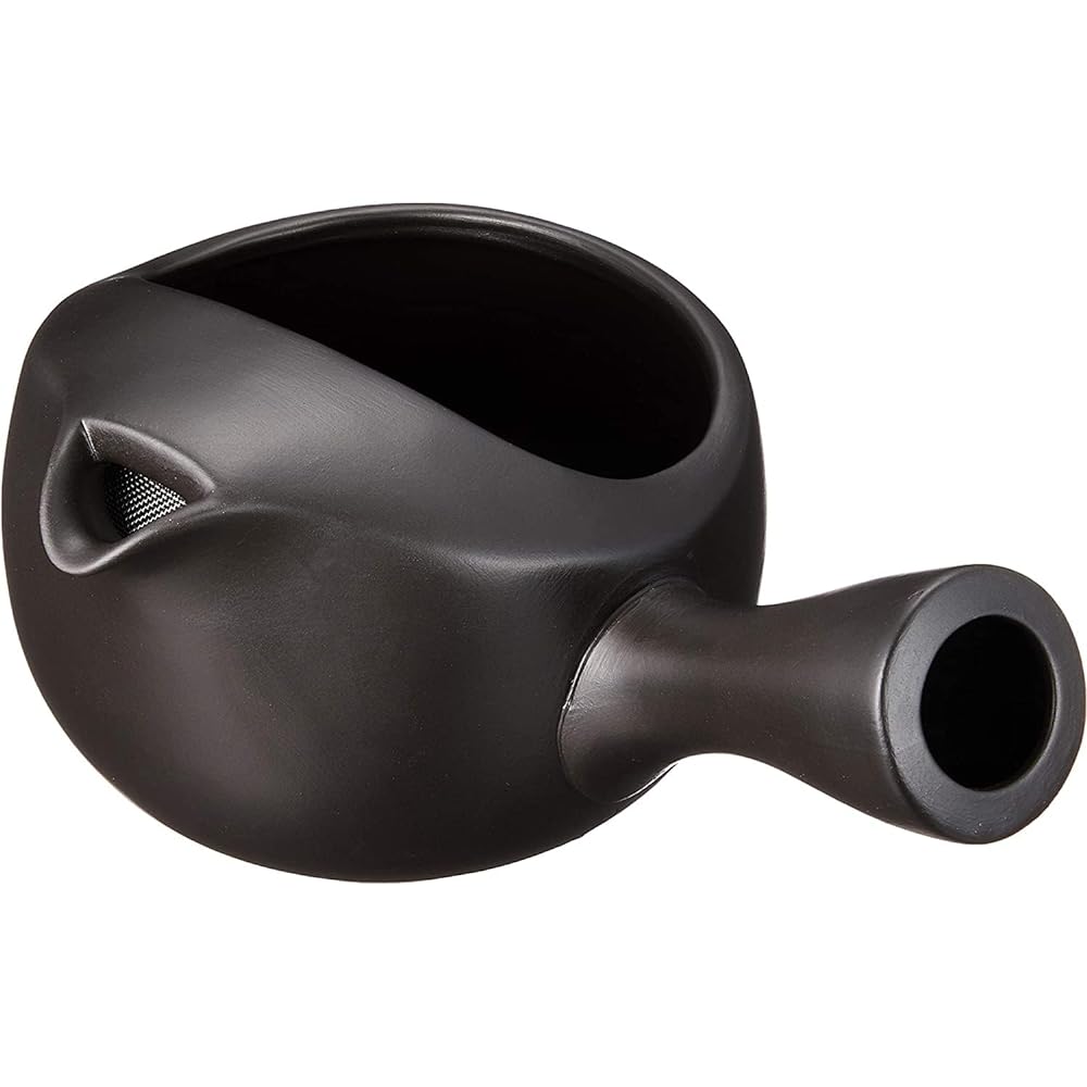 Set of 3 Teapot Without Lid Teapot Black Clay (Flat Ami) [280cc] Earthenware [Restaurant, Inn, Japanese Tableware, Restaurant, Commercial Use, Tableware, Tableware]