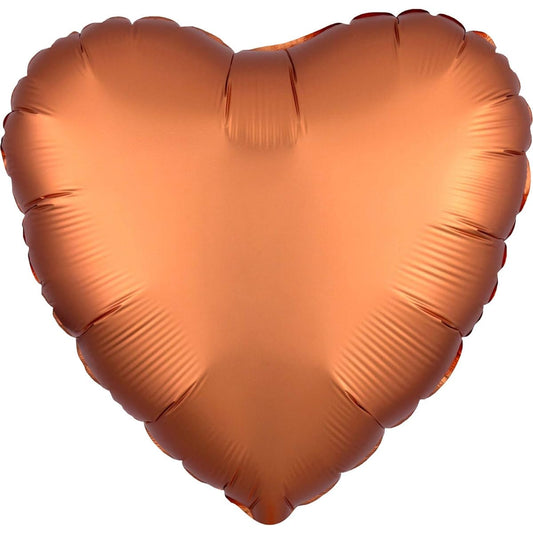 Anagram 18 Inch Heart – Satin Luxe Amber Foil Mylar Balloon by