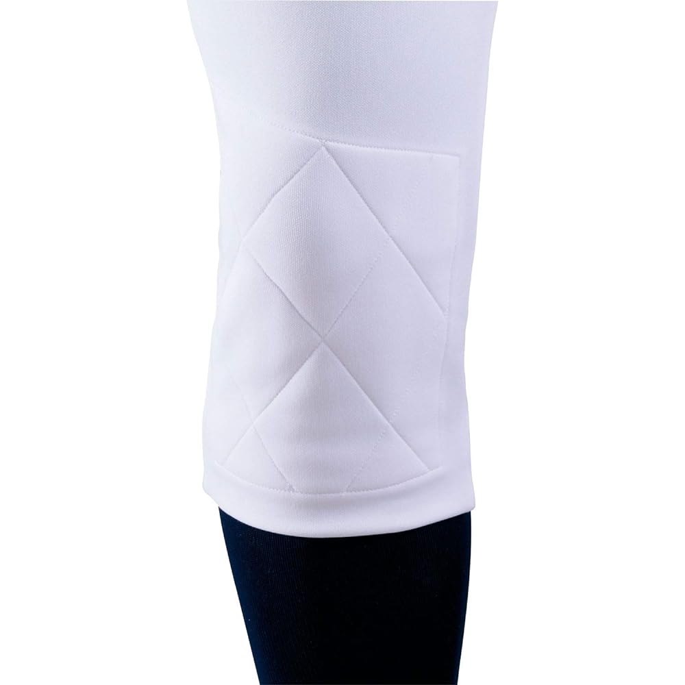 ZETT Youth Baseball Uniform Mechapan Junior Knee Quilt Pants White (1100) 160 BU2282NP
