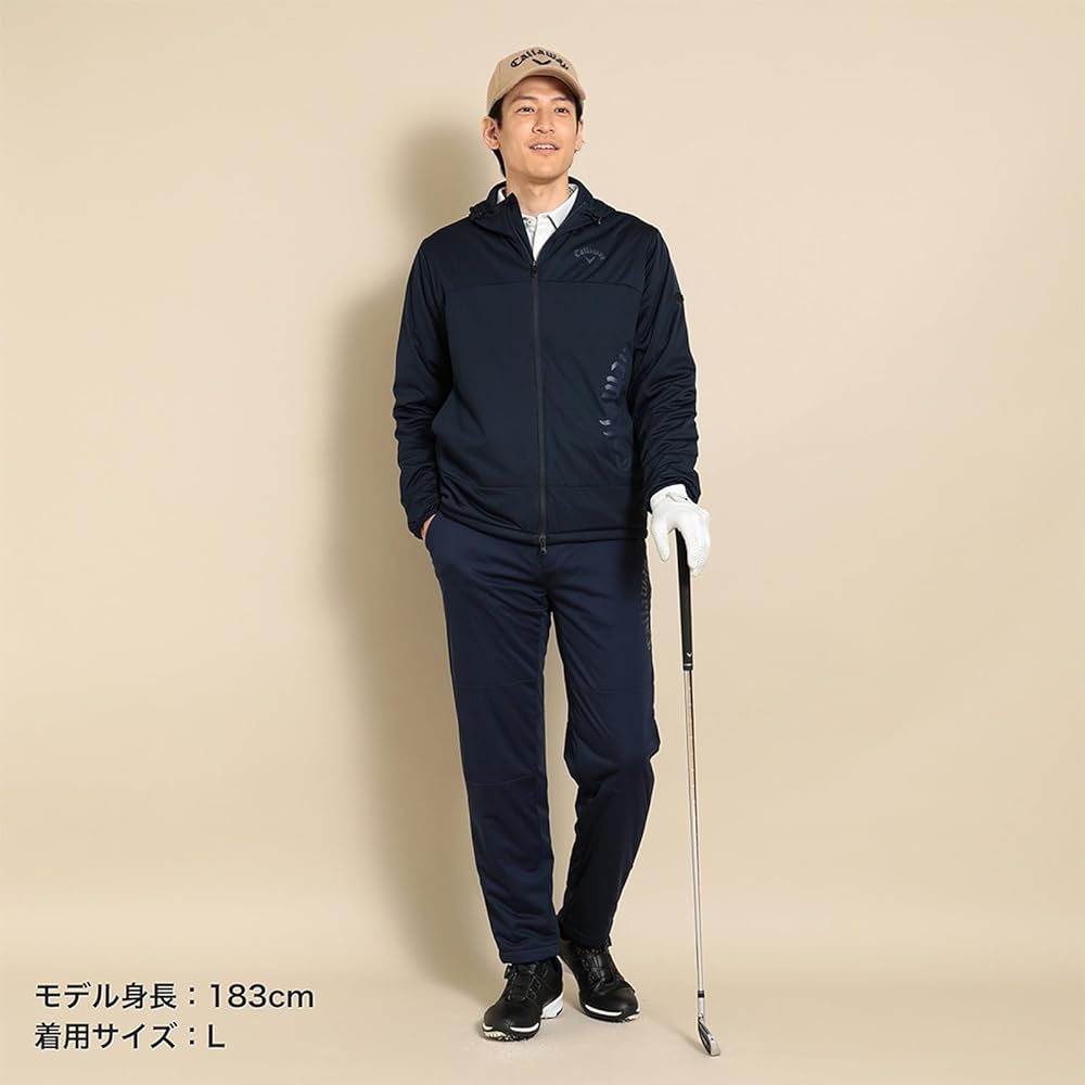 [Callaway] Men's Water Repellent Full Zip Blouson (Star Stretch: Stretchy/Windproof) / Outerwear Golf / C23215106