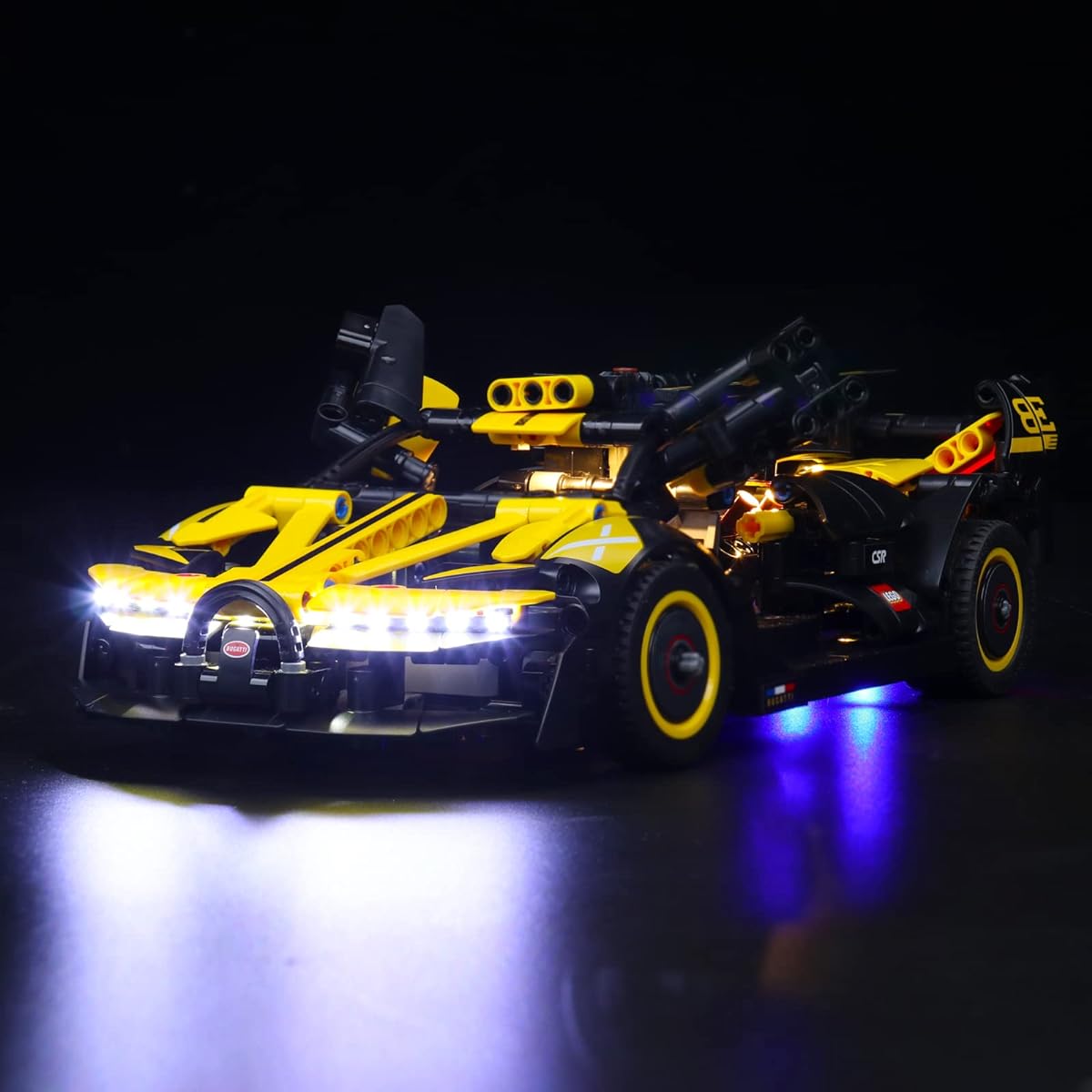 BrickBling LED Light LEGO Technic Bugatti Bolide 42151 Building Toy Set Creative Lighting Kit Compatible with LEGO 42151 for LEGO Technic Car Fans (Bricks Not Included)