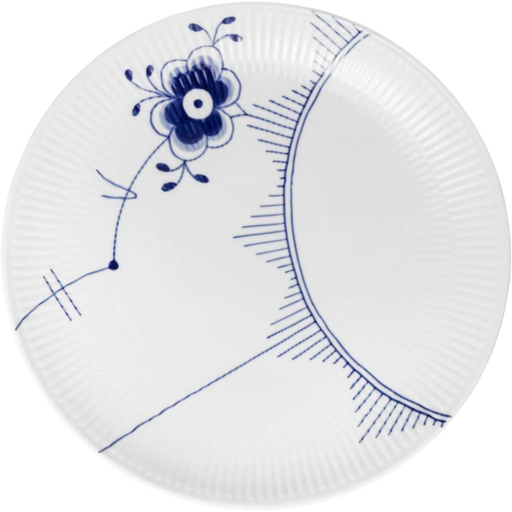 [Regular Imported Product] Royal Copenhagen Blue Fluted Mega Coupe Plate Dish 19cm Wedding Gift Present 1016903