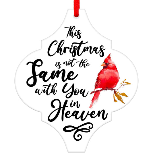 WaaHome Christmas Ornament Red Cardinal Christmas Ornament Memorial Christmas Tree Ornament Tree Decoration Sympathy Gift