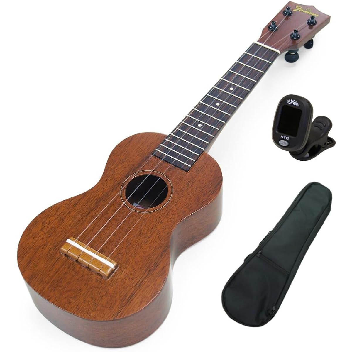 Famous Domestically Produced Ukulele FS-6CST Soprano Mahogany Top Solid Wood Tuner Soft Case Included (Made in Japan) (u)