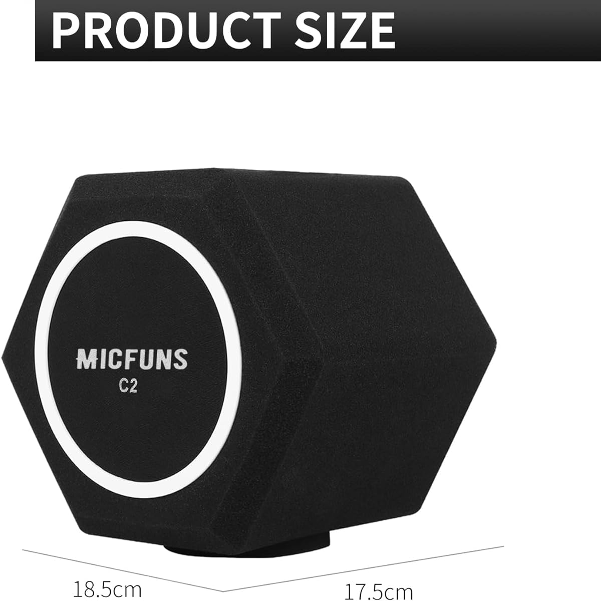 Micfuns Microphone Windshield Pop Filter for Microphone Windscreen