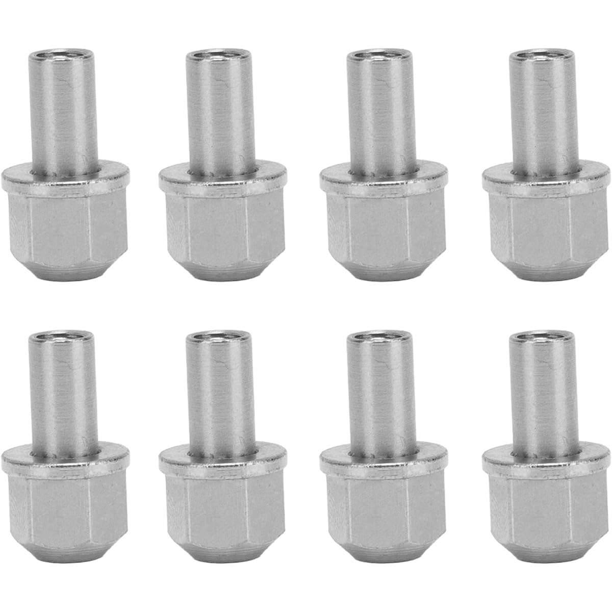 RC Hex Wheel Hub Drive Adapter 8Pcs Stainless Steel Extension Column Metal Nuts for Axial SCX10 D90 Redcat GEN8
