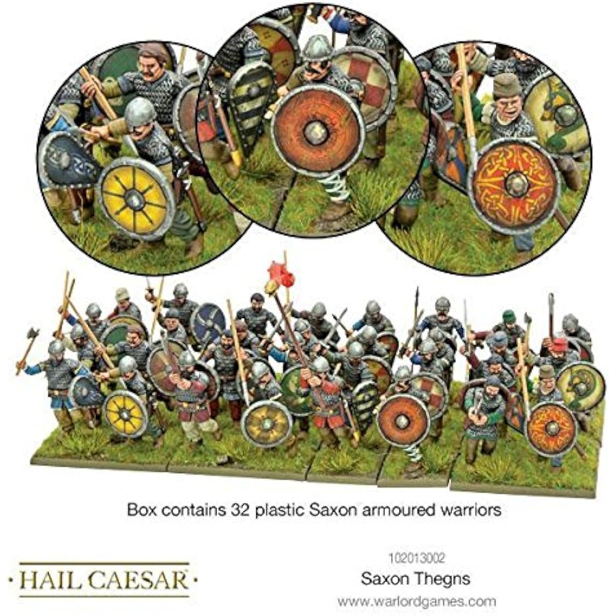 Hail Caesar Warlord Games, Saxon Thegns - Wargaming miniatures