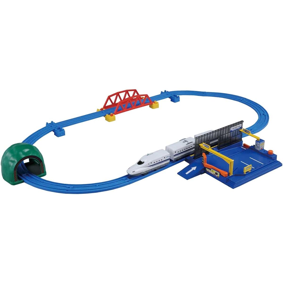Let's play with Plarail Tomica! N700 series station parking set