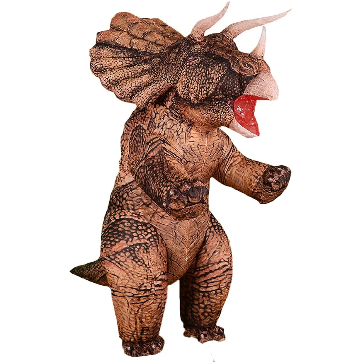 JASHKE Triceratops Inflatable Costume Dinosaur Suit Inflatable Halloween Costume for Adult