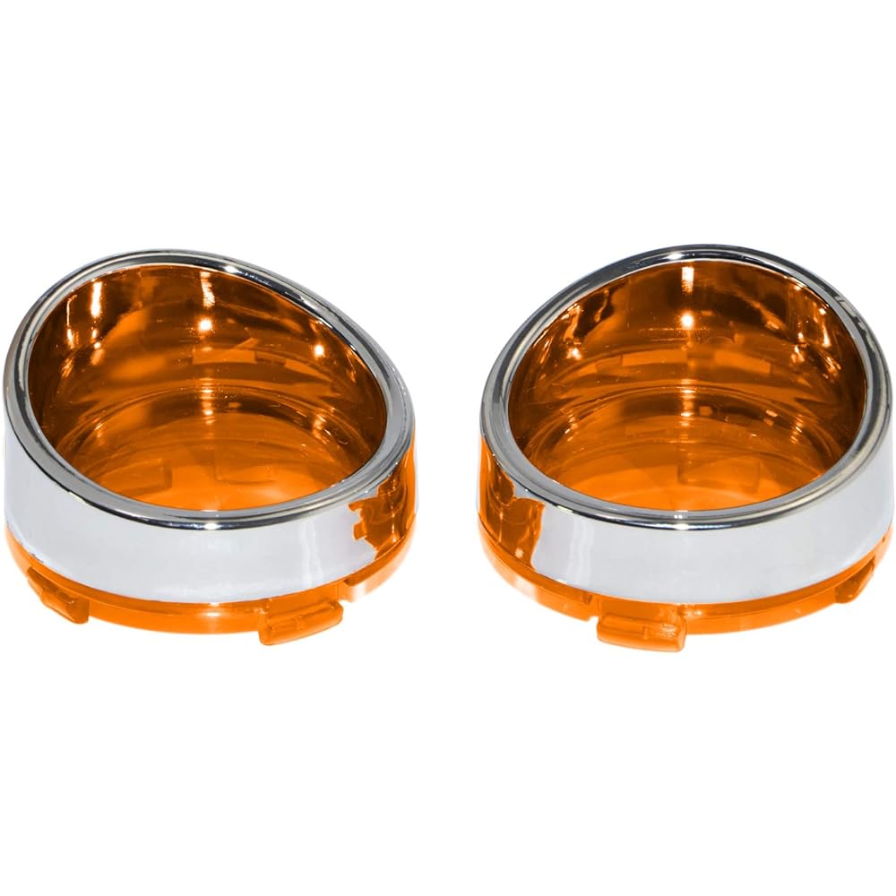 Motorcycle Turn Signal Light Visor Lens Cover Harley-Davidson Sportster 883 1200 Softail Dyna Road King Road Glide XM04-012-08