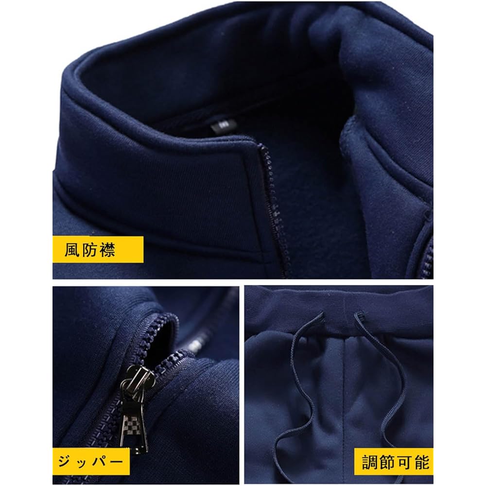 [Butrends] Jersey Top and Bottom Set Men's Sweat Setup 2 Piece Set Long Sleeve Running Wear Parka Loungewear Sportswear Loungewear Spring Autumn Winter