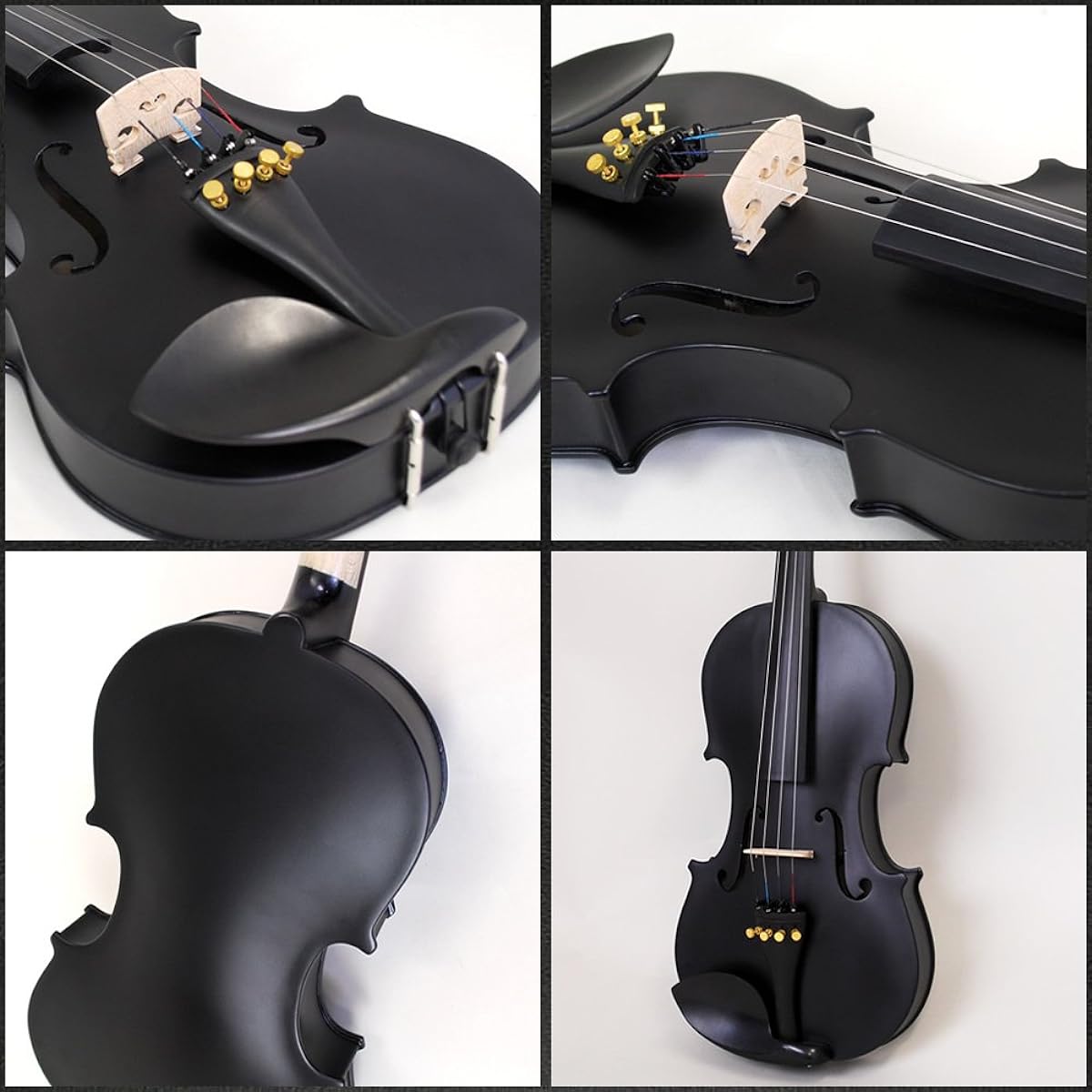 Hallstatt Violin V-12/BK 4/4 Size Violin Sakura Instrument Original Beginner Introductory Tuner Set