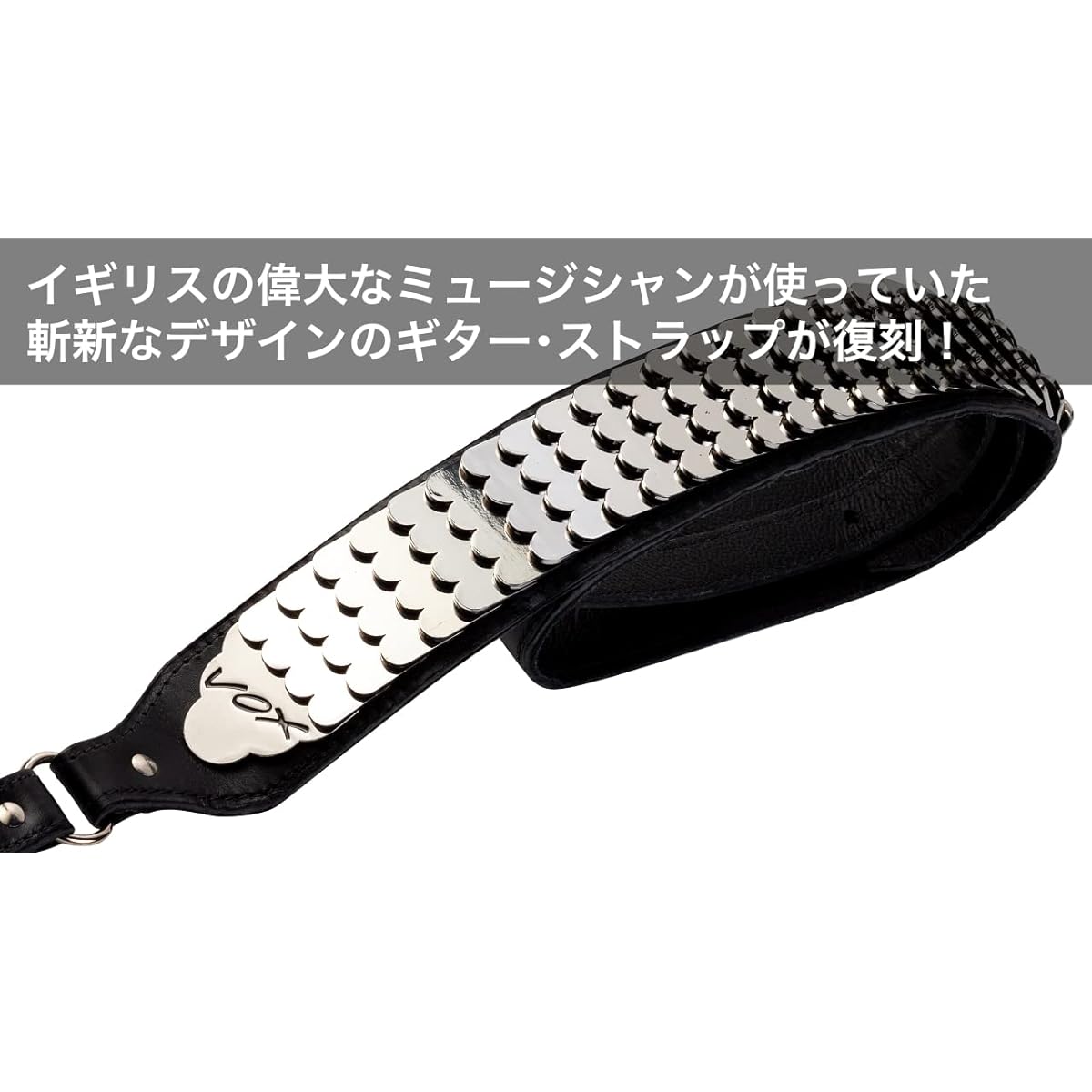 VOX guitar python strap leather PYTHON STRAP V822 black black