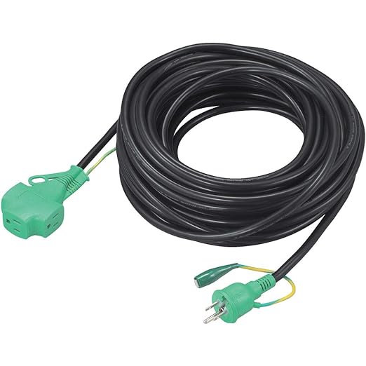 TRUSCO Triple Pockin Extension Cord 10m Black TPVS-10E-BK