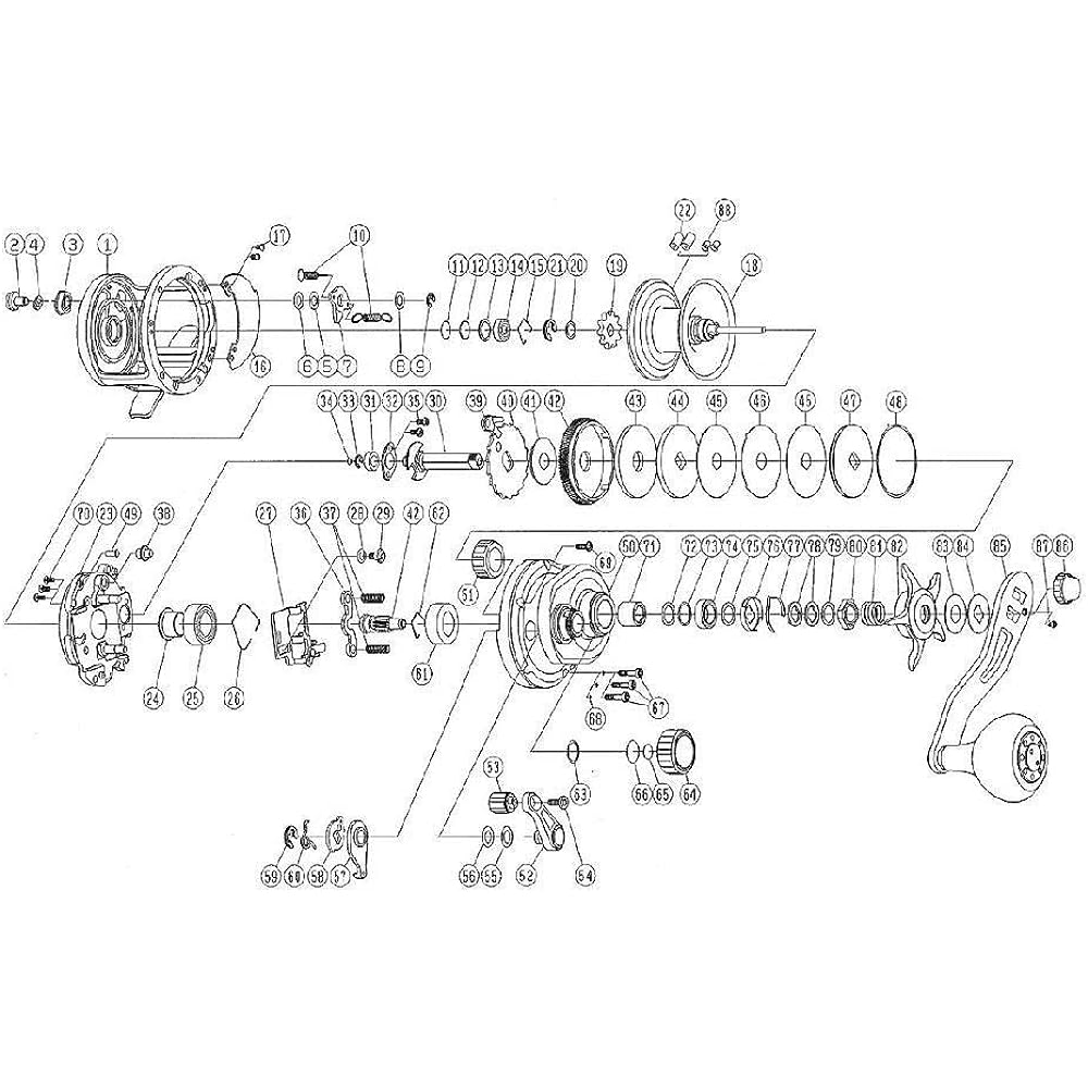 DAIWA Reel Genuine Parts 19 Catalina 15H Spool (18-21) Part Number 18 Part Code 129701 00630050129701