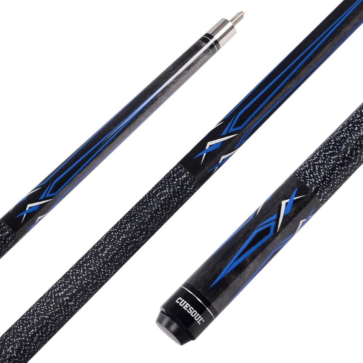 Black Scorpion CUESOUL2x2 Hard Pool Cue Combo Set Cue Sticks 2 Cue Sticks Packed in Hard Pool Cue Case